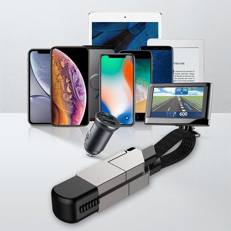 All-in-1 Kannettava Avainperä 60W Pikalatauskaapeli
