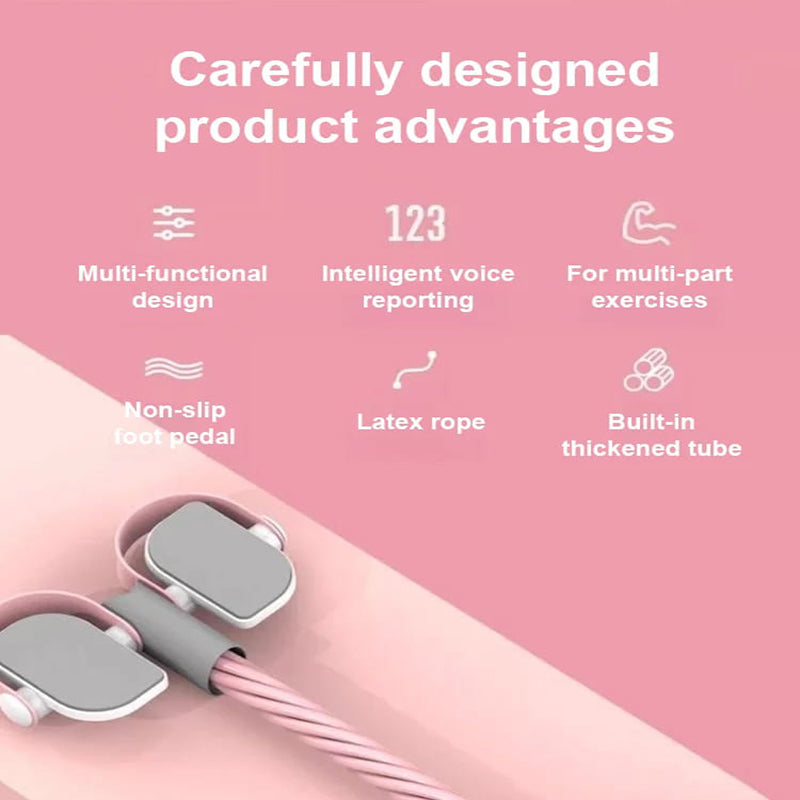 Monikäyttöinen poljinvetolaite vastusköysi