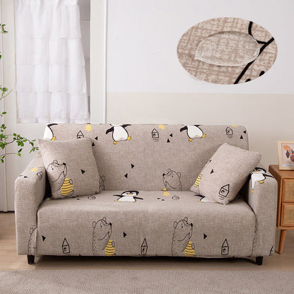 Vedenkestävä Elastinen Sohvasuoja Painatuksella