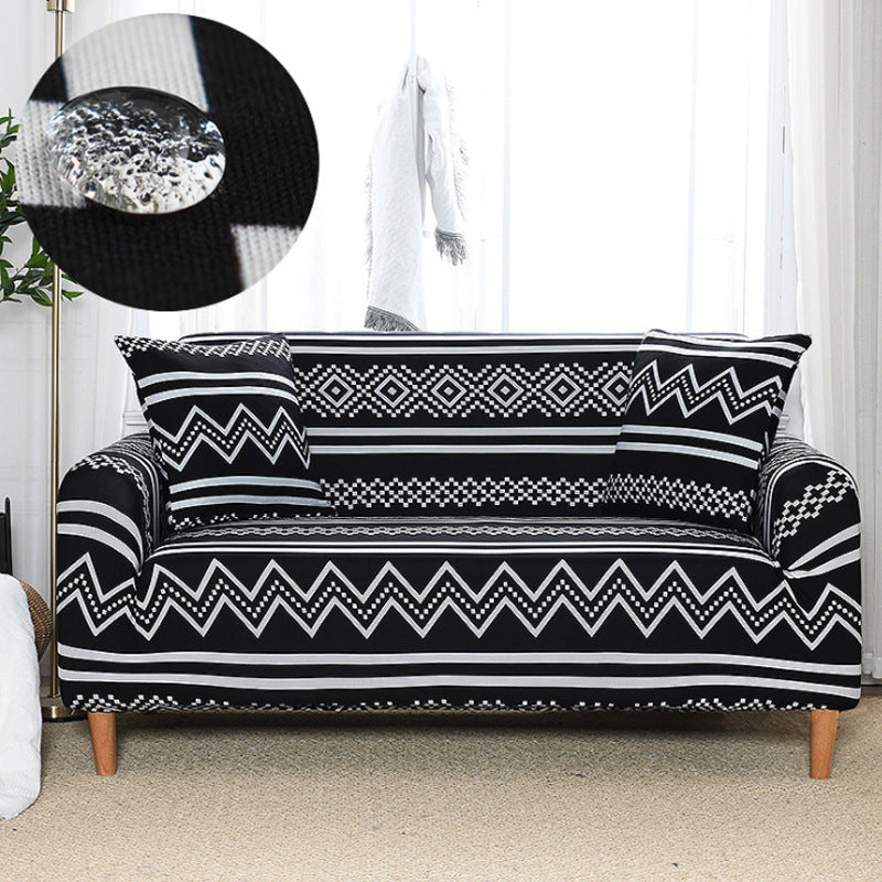 Vedenkestävä Elastinen Sohvasuoja Painatuksella