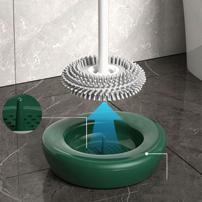 Silikoninen WC-harja säilytysjalustalla