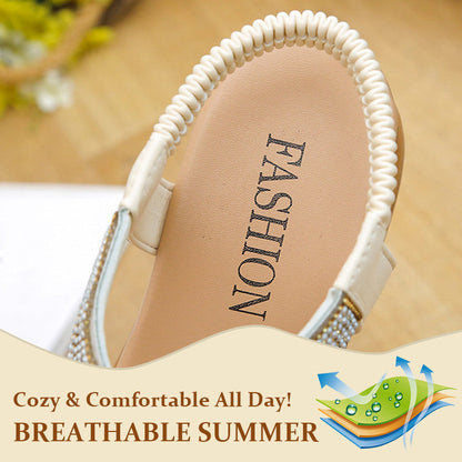 Ylellinen Rhinestone Sandaalit luistamaton pehmeä pohja