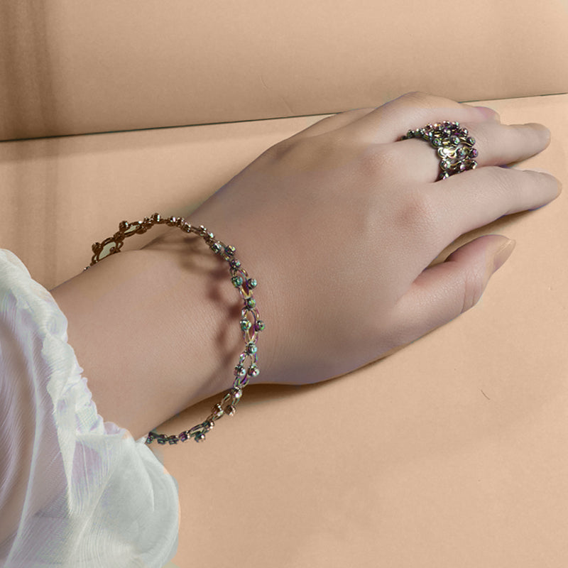 Taitettava sisäänvedettävä rengas rannekoru🌟