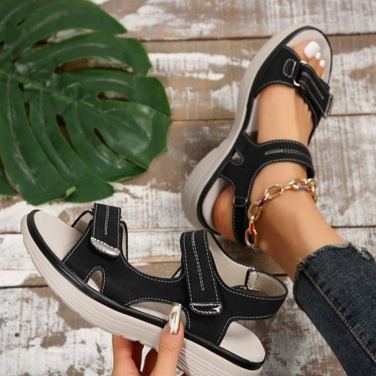 👡Säästä jopa [30%] pois!🔥Naisten kiila sandaalit koukku & silmukka hihnat