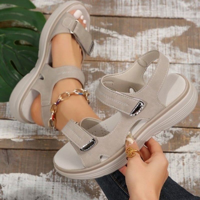 👡Säästä jopa [30%] pois!🔥Naisten kiila sandaalit koukku & silmukka hihnat