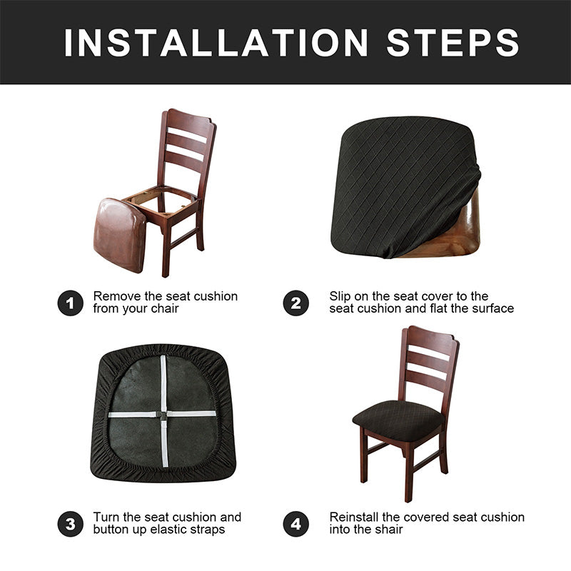 🪑Vedenpitävä tuolin istuimen kansi ruokasaliin✨