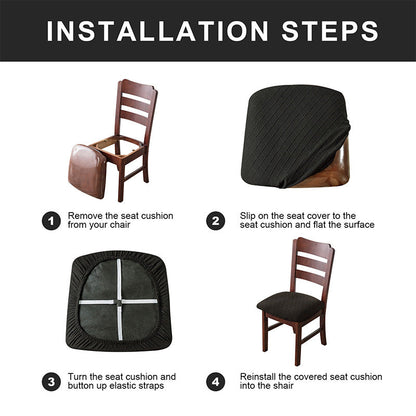 🪑Vedenpitävä tuolin istuimen kansi ruokasaliin✨