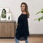 Naisten Löysä Pliseerattu Off Shoulder Pusero