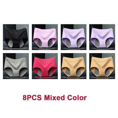 Naisten Super pehmeä puuvilla Mid-vyötärö vuoto-suojattu ajanjakso pikkuhousut