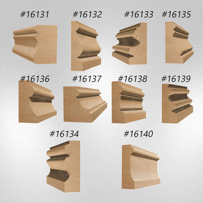 Puutyö jyrsinpää, jonka varsi on 1/2 tuumaa