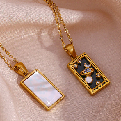 💫Vintage Zirkonia Tarot Kaulakoru