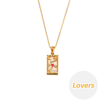 💫Vintage Zirkonia Tarot Kaulakoru