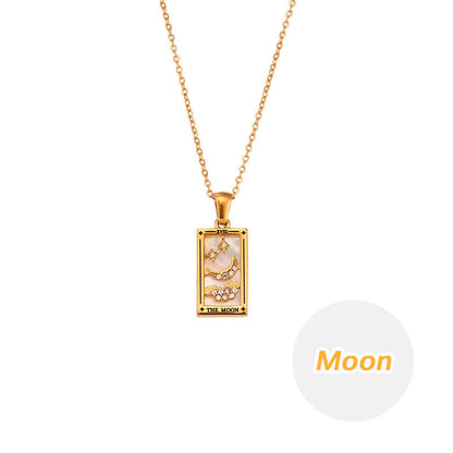 💫Vintage Zirkonia Tarot Kaulakoru