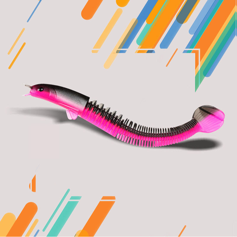8kpl Angler Dragon Loach Lure 46 Section Soft Bait