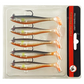 Jig Head Soft Fishing Lure kanssa meloa hännän - 5 KPL sarja