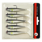 Jig Head Soft Fishing Lure kanssa meloa hännän - 5 KPL sarja