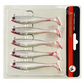 Jig Head Soft Fishing Lure kanssa meloa hännän - 5 KPL sarja