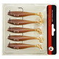Jig Head Soft Fishing Lure kanssa meloa hännän - 5 KPL sarja
