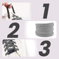 Laajennettu Elastinen No-tie Flat Laces soljet