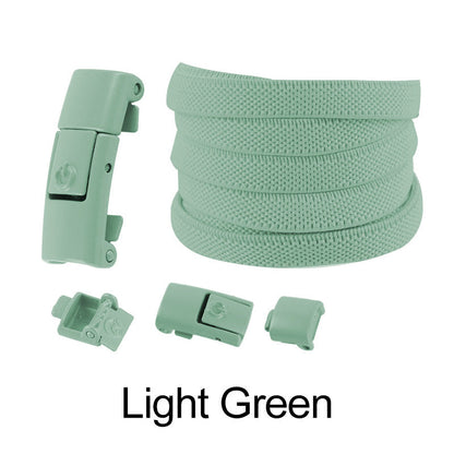 Laajennettu Elastinen No-tie Flat Laces soljet