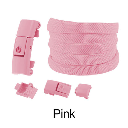 Laajennettu Elastinen No-tie Flat Laces soljet