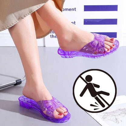 Naisten liukumaton hajunkestävä kristalli hyytelö-sandaalit