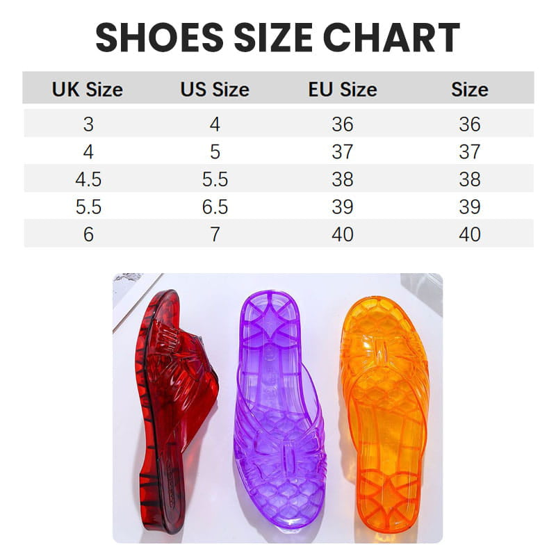 Naisten liukumaton hajunkestävä kristalli hyytelö-sandaalit