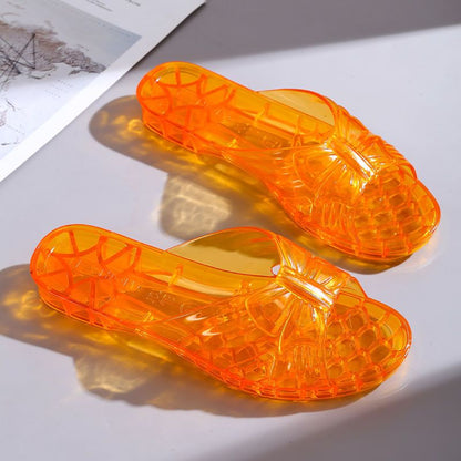 Naisten liukumaton hajunkestävä kristalli hyytelö-sandaalit