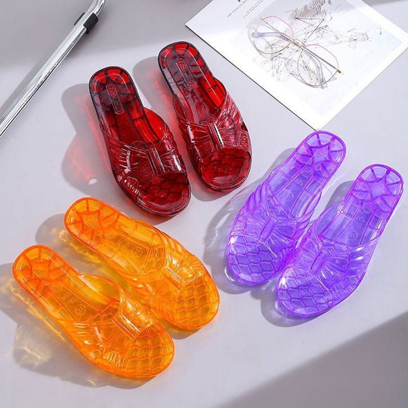 Naisten liukumaton hajunkestävä kristalli hyytelö-sandaalit