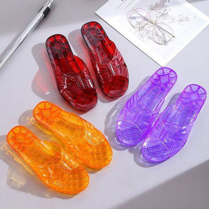 Naisten liukumaton hajunkestävä kristalli hyytelö-sandaalit