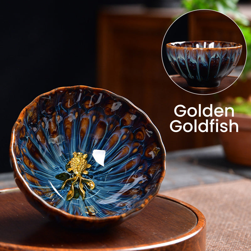 [Paras lahja] 🎁Hienostunut teekuppi 3D-Kuvioilla