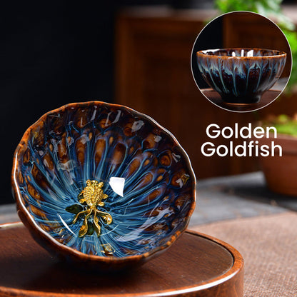 [Paras lahja] 🎁Hienostunut teekuppi 3D-Kuvioilla