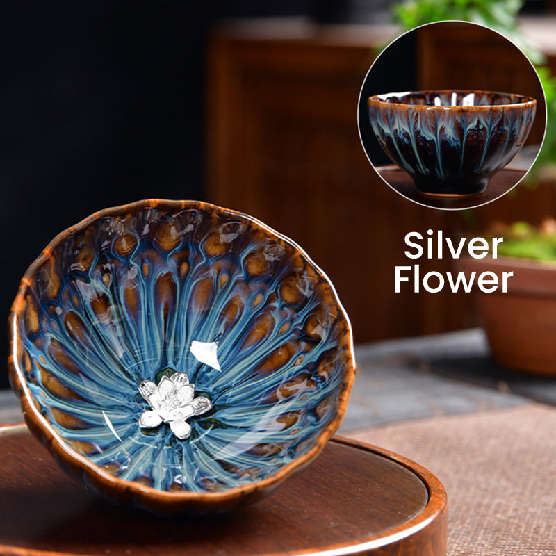 [Paras lahja] 🎁Hienostunut teekuppi 3D-Kuvioilla