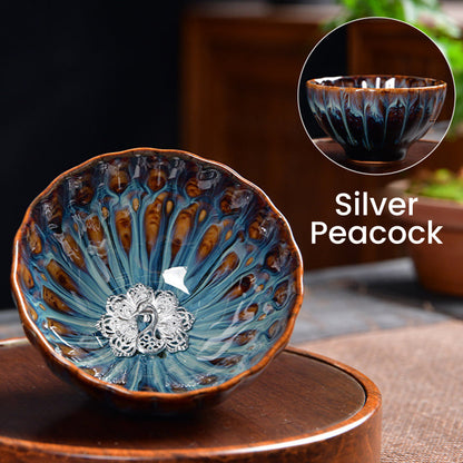 [Paras lahja] 🎁Hienostunut teekuppi 3D-Kuvioilla