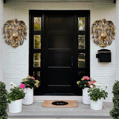 🎭Suuri leijonan pää seinälle kiinnitettävä taideteos veistos