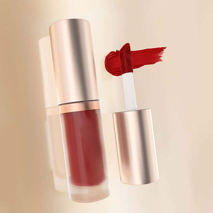 Vedenpitävä matta nestemäinen huulipuna sametti rakenteella