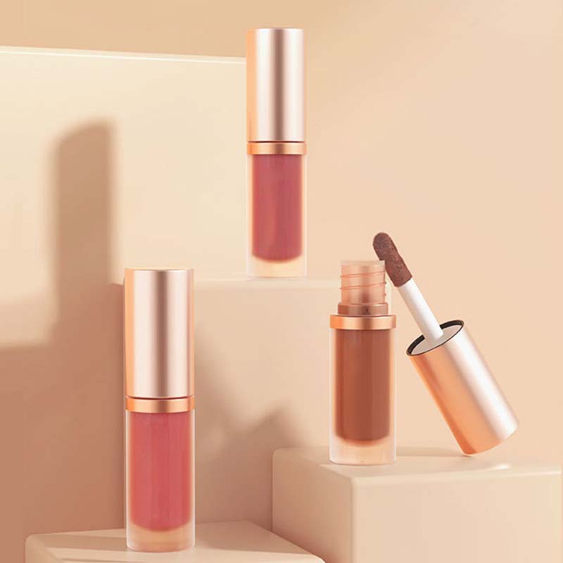 Vedenpitävä matta nestemäinen huulipuna sametti rakenteella