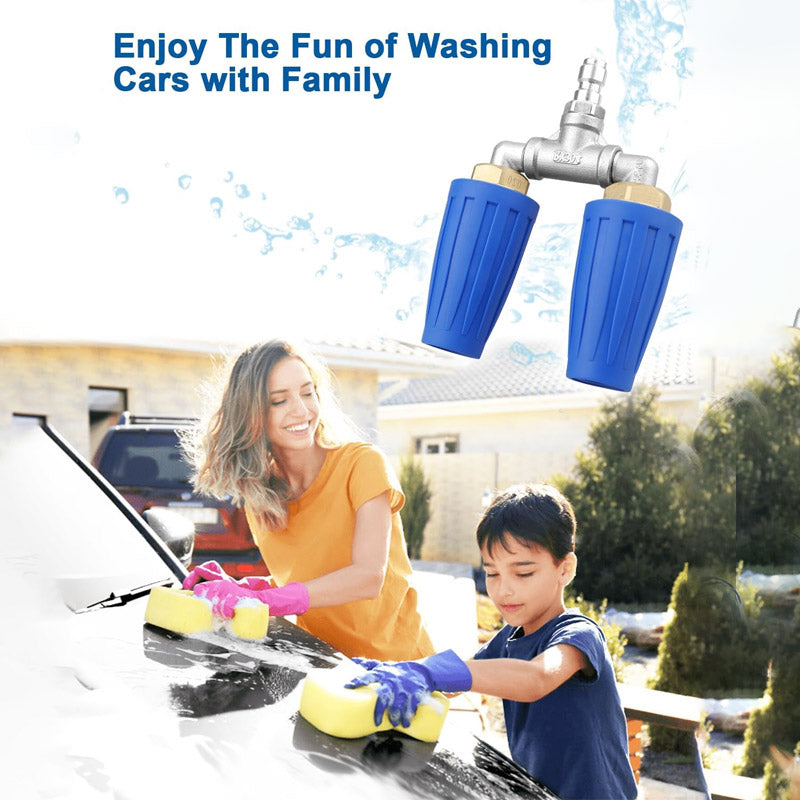 Ruostumattomasta teräksestä valmistettu kaksoisturbosuulake painepesurille