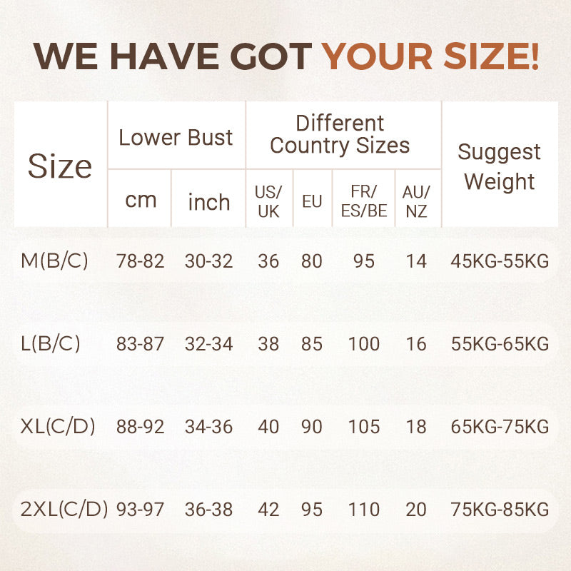 Nostavat Anti-Sagging Wire🌸Free Push-up rintaliivit