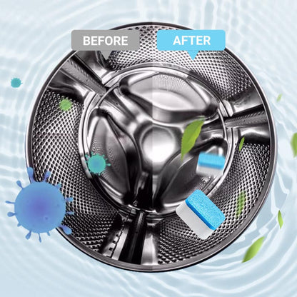 Tehokas pesukoneen puhdistusaine - 12 tablettia