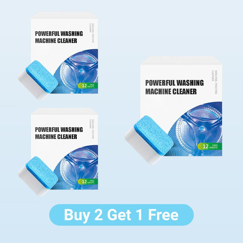 Tehokas pesukoneen puhdistusaine - 12 tablettia