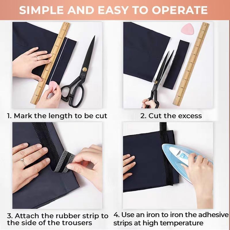 💥Kuuma myynti 💥Housujen Reunan Lyhennys Itsekiinnittyvä Teippi