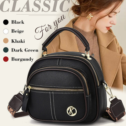 Jopa 49 % alennusta!!✨Klassinen monitoiminen osasto nahka Crossbody laukku
