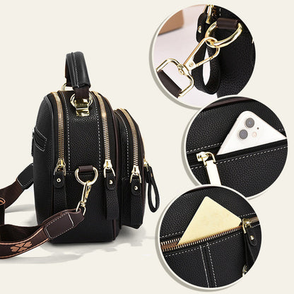 Jopa 49 % alennusta!!✨Klassinen monitoiminen osasto nahka Crossbody laukku