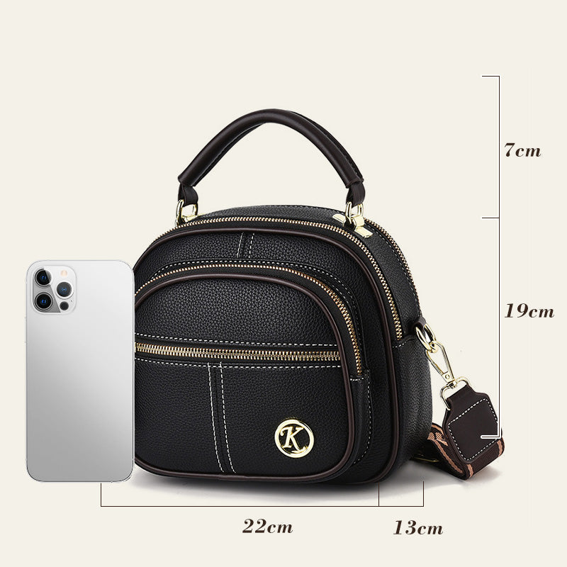 Jopa 49 % alennusta!!✨Klassinen monitoiminen osasto nahka Crossbody laukku