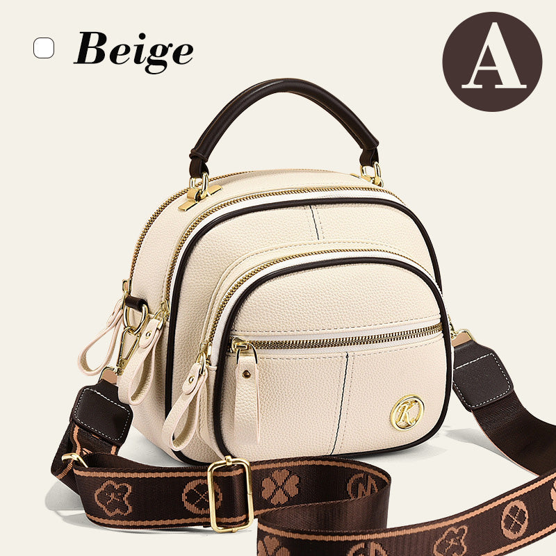 Jopa 49 % alennusta!!✨Klassinen monitoiminen osasto nahka Crossbody laukku