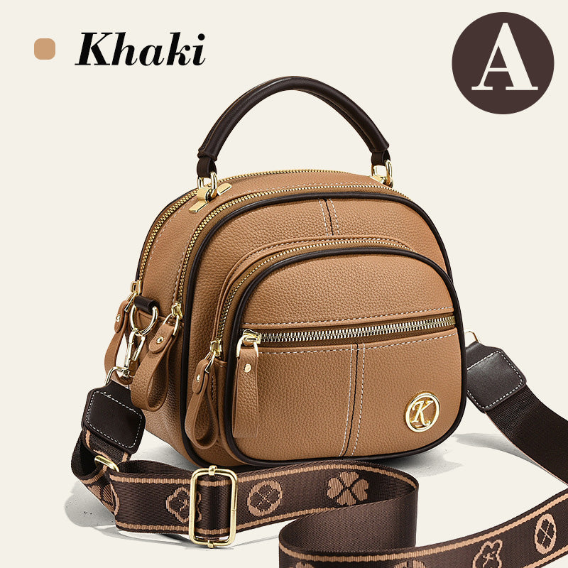 Jopa 49 % alennusta!!✨Klassinen monitoiminen osasto nahka Crossbody laukku