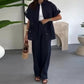 Naisten Workwear Drawstring Casual Cargo 2-osainen setti