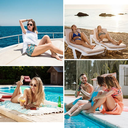 Naisten yksiosainen selkänojaton rantamekko