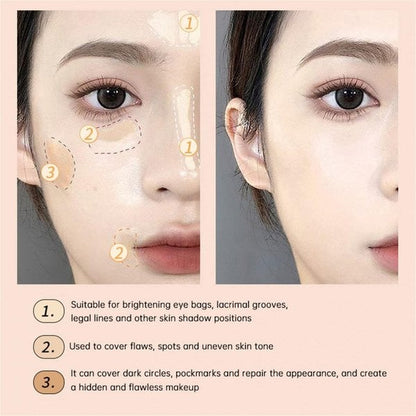🔆 Kolmen värin peiteainepaletti peittää aknearvet ja tummat silmänaluset 🔆